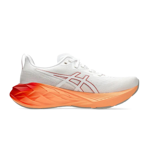 ASICS亚瑟士Novablast4缓震回弹跑鞋 男鞋通勤户外运动跑步训练运动鞋 1011B693-103-白橙 44.5 内长=28.25cm