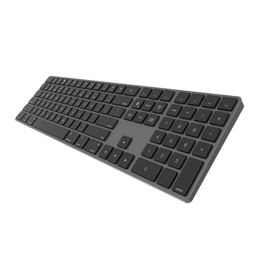 B. FRIENDit wireless Bluetooth keyboard dual-mode rechargeable, light and silent aluminum alloy computer notebook iPad tablet universal, gaming office IOS Mac system dedicated keyboard [Space gray] [Aluminum alloy] [Wired + Bluetooth dual-mode]