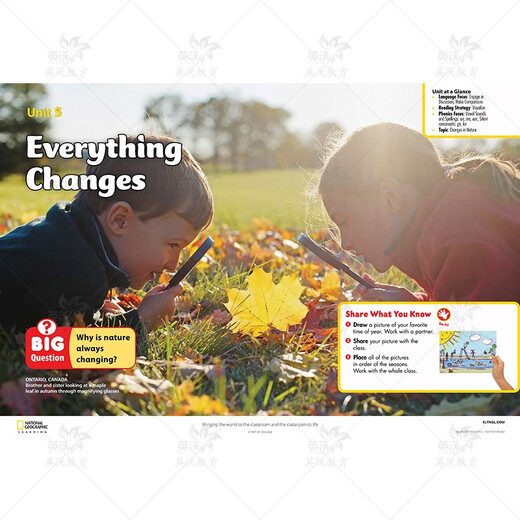 [Yingwo Books] National Geographic Reach Higher Student Level 123456 AB Volumen, Jugend Englisch Lehrbuch Reich