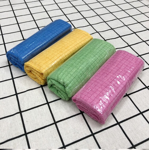 Aoyanlai 4P magic rag, microfiber rag, non-greasy, Korean kitchen scouring pad and floor wiping cloth