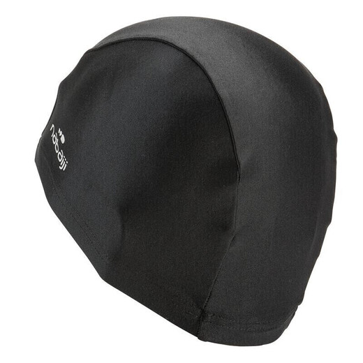 Decathlon swimming mesh swimming cap breathable adult black head circumference 56cm new and old models shipped randomly 1681552