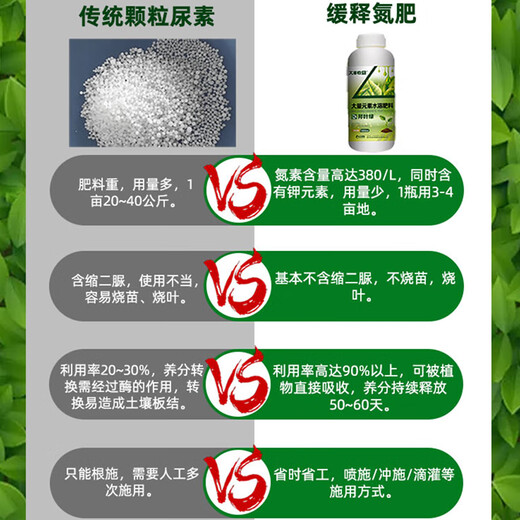 Great Harvest and Fengchuang Strictly Selected Bang Yelu N High Nitrogen Fertilizer Large Element Potash Fertilizer Water-soluble Fertilizer 380-0-40 Foliar Fertilizer 1000ml