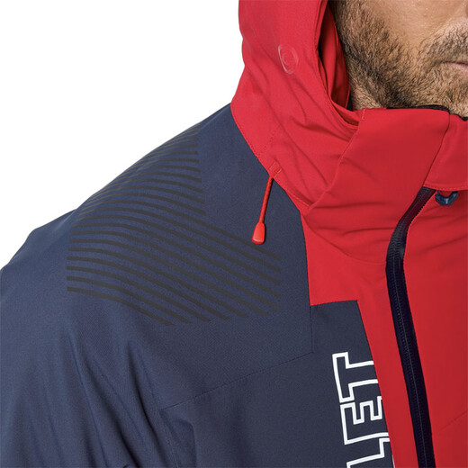 Millet France millet Nouveau costume de ski masculin Veste de protection chaude à vent de vent Miv9214 fleur sapphire bleu / kumquat-9588 s