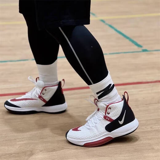 
Nike (NIKE) official website men's shoes 25 new Zoom Rize 1EP shock-absorbing, wear-resistant, non-slip high top FD9904-111 meters black and red 42