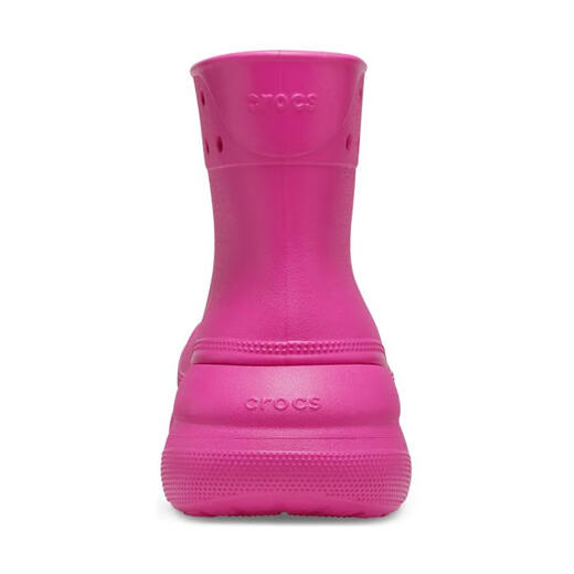 Crocs men's and women's clog shoes rain boots high-cut thick-soled wedge-heeled waterproof platform comfortable and breathable solid color simple 207946 summer red 2