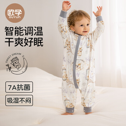 European Pregnancy Listening to Dreams Baby Sleeping Bag Baby Spring Spring Summer Children's Constant Temperature Sleeping Bag Four Seasons Universal Anti-Kick Quilt Artifact New Song of Flowers and Birds Recommended 22-26 Spring and Autumn Style 90 Codes - Height 80-95 Age 15 months - 2.5 years