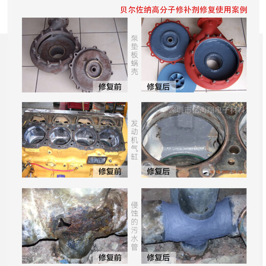 贝尔佐纳1311/1321搪瓷反应釜修补剂1511/1391耐高温强酸陶瓷金属藏青色 深灰色1511+1391*370g