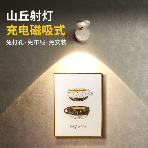 Lekali Spot rechargeable Applique murale sans câblage Télécommande LED Veilleuse magnétique Armoire à vin Armoire Armoire Lumière Store Boîte Vitrine Lumière Projecteur rechargeable 1 lumière 1 télécommande 1500 mah