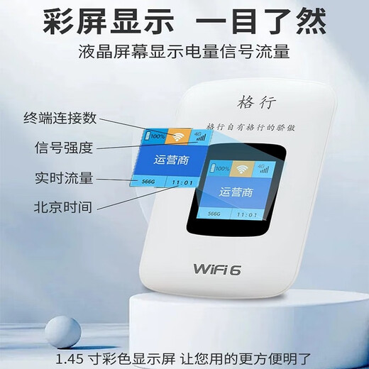 Gexing portátil wifi6 oficial auténtico de tres redes universal coche tarjeta de red inalámbrica portátil enrutador cpe WiFi sin tarjeta móvil wifi portátil tráfico no ilimitado modelo 2025 pantalla a color WiFi6 sin estándar falso sin límite de velocidad 90 días sin motivo para regresar
