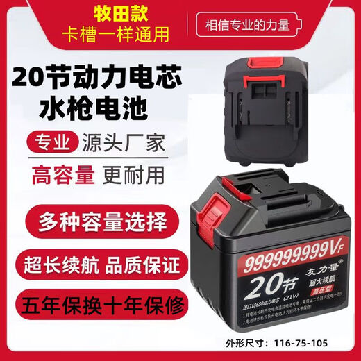 Wireless high-voltage car wash water gun 21v lithium battery universal Makita battery car wash machine high voltage strong 20 cards 10 cards 9888VF 80 minutes with charger