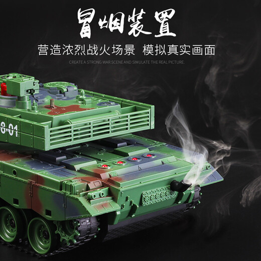 Lichengfeng (LCF) Modelo de tanque de control remoto de tipo rastreador Smoquado y súper grande Battle Cargando el vehículo de control remoto de autos de juguete todoterreno de los niños [Versión clásica] Russian T90+99 Tipo (dos unidades)