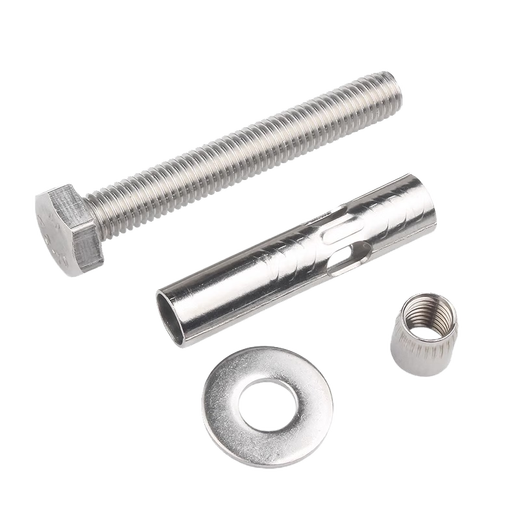 Guwanji (GUWANJI) conical hat type expansion bolt, external hexagonal internal expansion screw explosion, built-in tube expansion and explosion, carbon steel color zinc plated M10x60, 50 pieces/pack