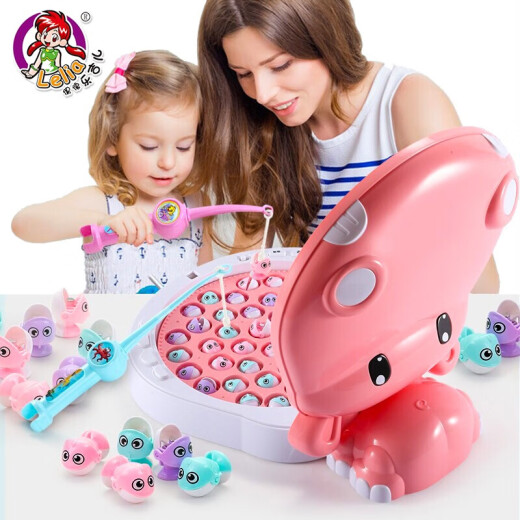 Lejier children's toys electric magnetic fishing toy set baby early education toys can sing and tell stories fishing toys boys and girls baby toys