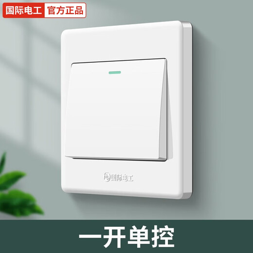 Internationaler Elektriker Typ 86, komplett aus Kunststoff, weiß, verdeckte Schaltersteckdose, Fünf-Loch-Steckdose, Haushalt, Ein-Einzel-Doppelsteuerung, Fünf-Loch-Lichtschalter, Ein-Ein-Einzelsteuerung