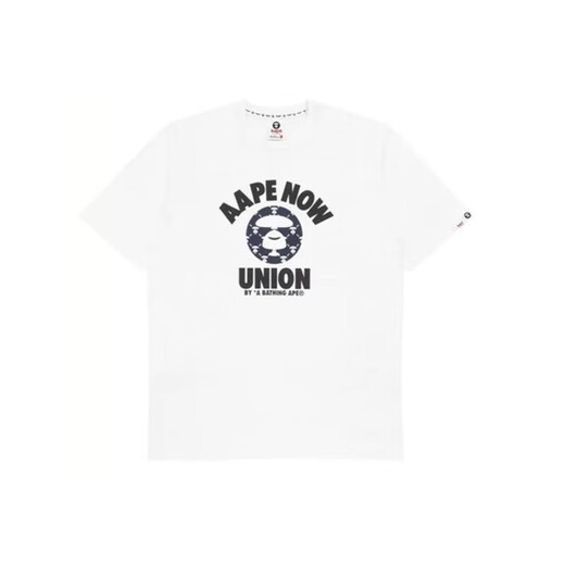 AAPE Hong Kong Trendy Brand Frühling und Sommer Ape Schönheitskunst Camouflage Pac-Man Print Loose Version Round Hals kurzärärmiges Paar T-Shirt 686 White XL Empfohlenes Gewicht 140-160 Jin [Jin entspricht 0,5 kg]