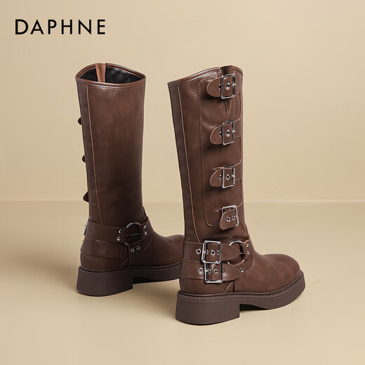 
Daphne Maillard boots for women knight boots western cowboy boots for women spring and autumn 2024 new brown short boots for women Martin boots for women