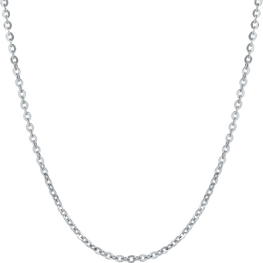Saturday Fu PT950 platinum necklace women's O-shaped chain plain chain B059899 about 2.53g 45cm birthday gift