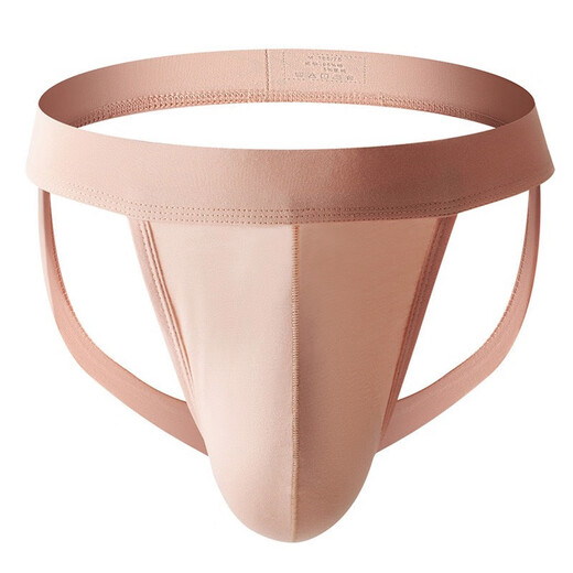 Men's low-waist double thong sexy briefs gay free fat bear plus size thong briefs white XXL - recommended 80-95 kg