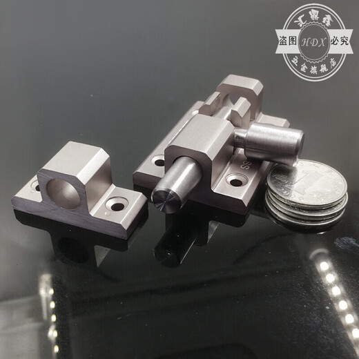 Niedun aluminum alloy door latch door latch door buckle anti-theft latch lock thickened bathroom wooden door latch door latch door pin customization Aluminum alloy latch-brushed version silver (3 inches)