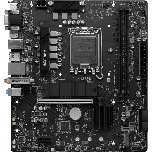 微星（MSI）B760M BOMBER WIFI DDR4爆破弹电脑主板 支持CPU 12600KF/13490F/12490F (INTEL B760/LGA 1700)