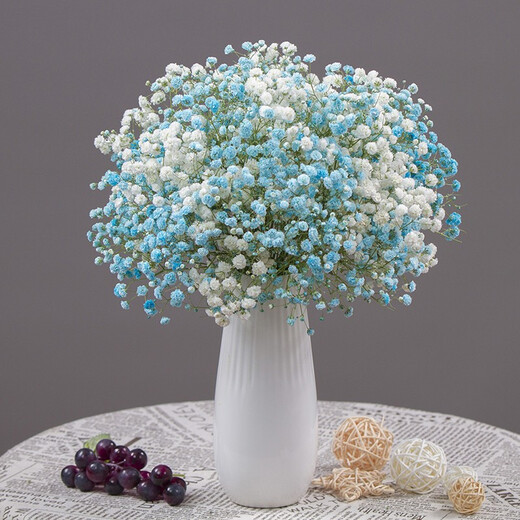 AIMAN flowers, real flowers, dried flowers, natural baby's breath bouquet, home living room store, holiday decorations, gifts, birthdays, purple baby's breath (without vase), dry branches