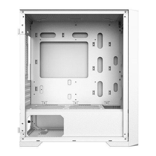 Wanjia Juechen Shadow Computer Chassis Desktop (M-ATX motherboard/glass side transparent panel/top 240 water cooling positions/8 fan positions/3 hard drive positions) Shadow Black + 4 Yingcai Fans