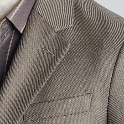 Annunciation Bird Suit Men's Autumn Men's Light Formal Suit Glossy Slim Version One Button Suit Pants Suit Men Light Apricot Twill 50 B(180/104) /Please note waist or trousers