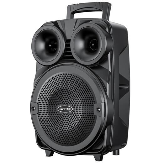 SAST v98 outdoor square dance speaker 8-inch mobile portable wireless microphone Bluetooth high volume high power trolley speaker home portable bass Bluetooth flagship version