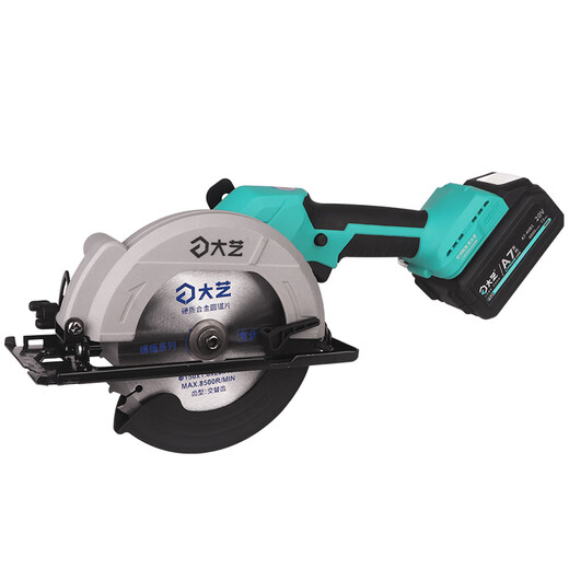 Dayi wiederaufladbare Kettensäge mit 5/6-Zoll-bürstenlosen Lithium-Ladungsschneidemaschine A7-8802 Handheld Rundsäge 8805 880 88025 Zoll 4,0 Ein elektrisches Einladung mit einer Ladung