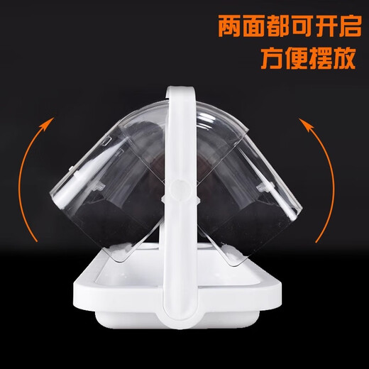 澳颜莱超市水果试吃架 面包试吃盒超市水果试吃台品尝蛋糕食品架透明托 落地款带牙签槽