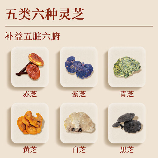 Vita Green Five-color Ganoderma Capsules to enhance immunity, produced in Hong Kong, China, 72 capsules/box, gift for elders