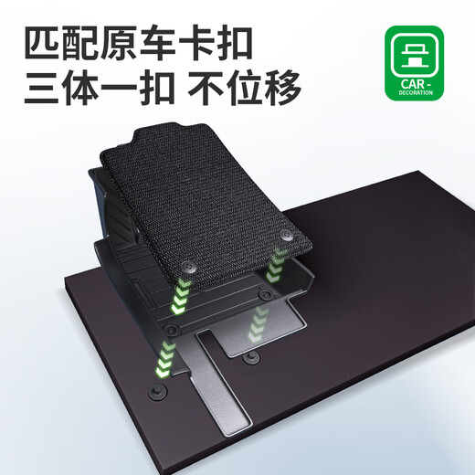 净享专用于17-23款东风标致5008脚垫tpe全包围包门槛后备箱垫汽车用品 【单层款】单层TPE包门槛脚垫 标致5008