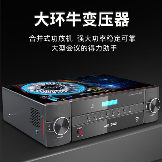 Westin Home KTV Audio Set KTV Singing Full Set Equipment Speaker Audio Bluetooth Amplifier Microphone Conference Training Classroom Dance Studio 106 Meeting +393