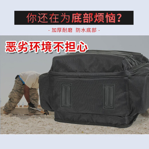 FASITE waterproof tool bag multi-functional repair thickened canvas large wear-resistant computer bag backpack for electricians thickened black model