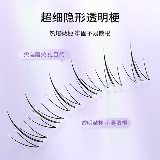 Beauty Skin Single Cluster Segmented False Eyelashes (Small Flame Lower Eyelashes) Natural Simulation Adhesive Grafted Eyelashes MF8242