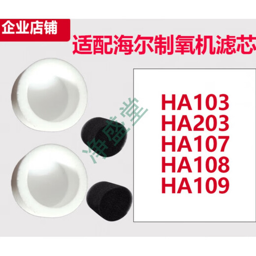 Haier Universal Adapter Haier Oxygen Concentrator Filter Cotton 103 Filter Element 119/107/108/109 Universal HA109 Filter (2 pieces)