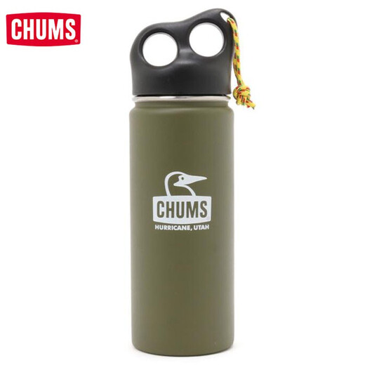 CHUMS洽洽鸟保温杯户外便携550ml不锈钢真空保温杯耐用隔凉隔热 (550ml)CH62-1391-K001(黑色) 均码
