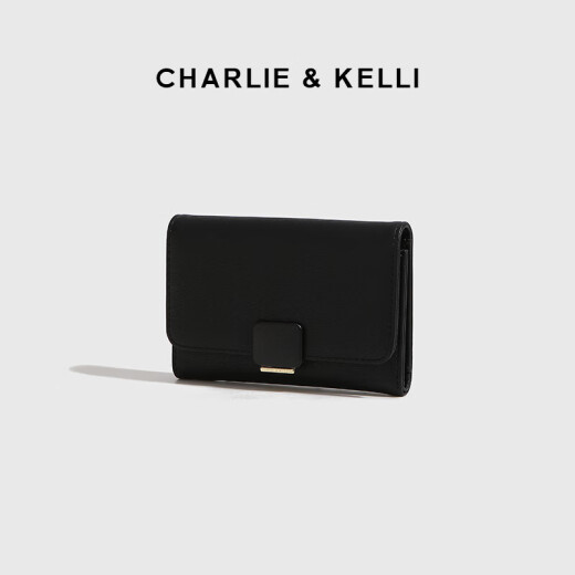 CHARLIE & KELLI官网 CK轻奢包包女2025新款夏简约百搭折叠卡包小巧钱包 红色