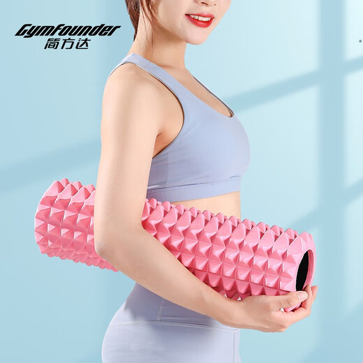 JOINFIT Wolf tooth foam roller muscle relaxation massage roller fitness training yoga column mace pink hollow style/hardness 70