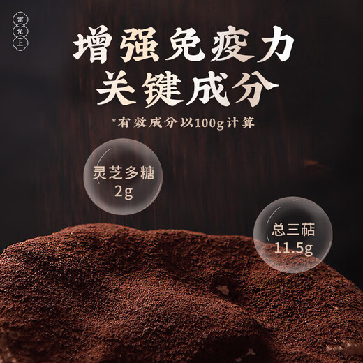 Lei Yun Shang Breaking Wall Ganoderma Lucidum Caja de regalo de polvo Spore 1G*22 bolsas/caja Jilin Changbaishan Ganoderma Lucidum Powder mejora la inmunidad 1 Box 22G
