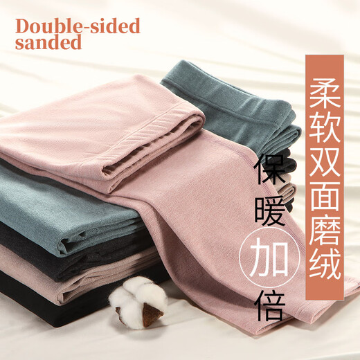 浪莎无痕秋裤女加厚打底裤秋季加薄绒德绒内穿紧身大码衬裤线裤棉毛裤