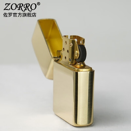 ZORRO ZORRO windproof kerosene lighter men's thickened original copper plate movement 902S creative boyfriend gift thickened original copper plate Z902S official bile + 133 gold