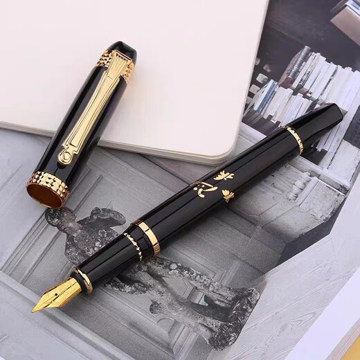 Picasso Artistic Pen 917 Achate Red Pen Business Signature Stift 906 Nebel Gold Kalligraphie Pen 902 Kalligraphie Praxis Pin Bend Pointed Ael Catched Pointed Art Financial Pen Holiday Geschenk 926 Schwarz Gold Clip Hülle Speiserie Spointed Artistic Pen (1,0 mm) Geschenkbox Pack Pack