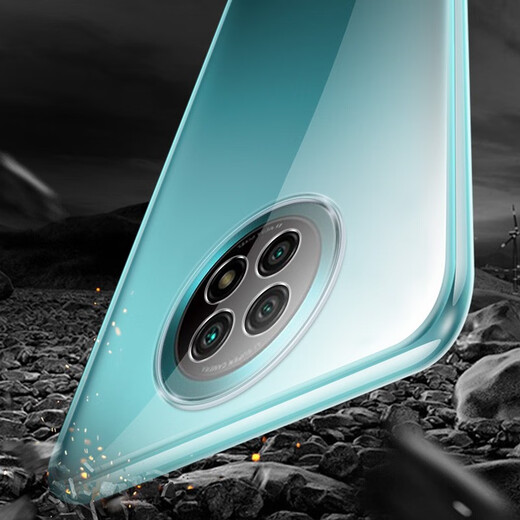 Mingdi Suitable for Xiaomi Redmi Note9 5G mobile phone case Redmi Note9 5G protective cover anti-fall transparent shell all-inclusive soft edge matte Redmi Note9 5G version transparent shell
