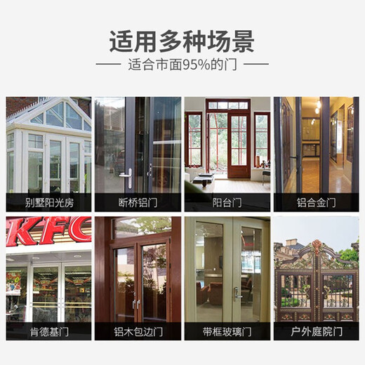 Singea思歌庭院户外双面防水指纹锁别墅大门双开密码锁门禁遥控智能门锁 C728E-青春灰 单面 包安装