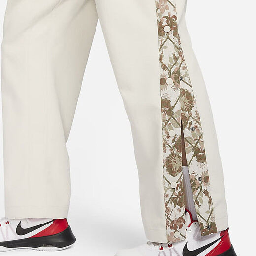 耐克（NIKE） 男子排扣篮球长裤春新款运动裤宽松梭织直筒裤 FN2677-104 S