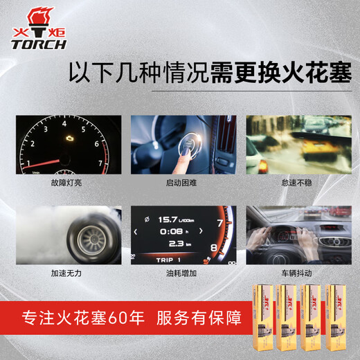 Torch-targeted double iridium spark plug E6173 single-pin Mercedes-Benz Babos S300350400500