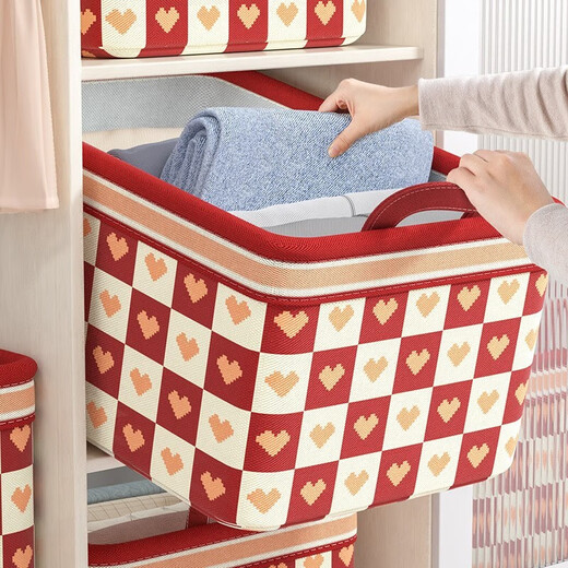 Lekali storage box fabric clothing clothing large storage box quilt fabric folding storage basket storage moving artifact