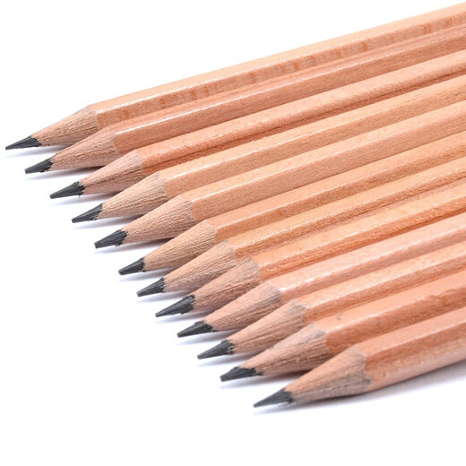 
Shidelou (STAEDTLER) 2B pencil Hexagonal wooden pole elementary school student examination card first and second grade art sketch pen 12 pieces/box-log wood color 13240NC12