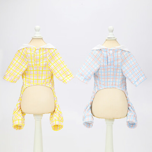 DADAGOU Teddy Dog Clothes VIP Spring Autumn and Winter Clothes Thin Pet Dog Small Dog Four-legged Clothes Bichon Frize Bottoming Shirt Summer Four-Legged Clothes [Blue] M [Weight 4-6/Bust 37/Back Length 25]